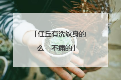 任丘有洗纹身的么  不痛的
