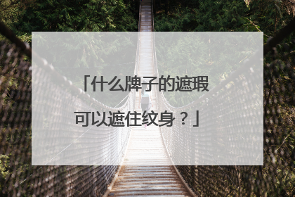 什么牌子的遮瑕可以遮住纹身？
