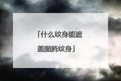 什么纹身能遮盖图腾纹身