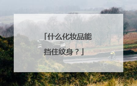 什么化妆品能挡住纹身？