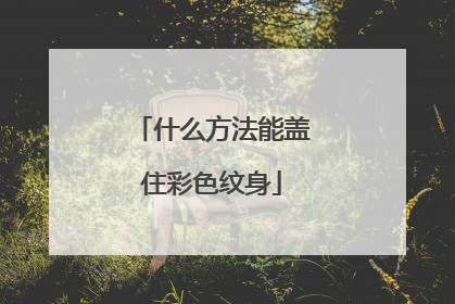 什么方法能盖住彩色纹身