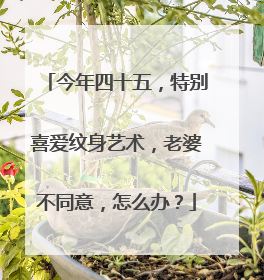 今年四十五，特别喜爱纹身艺术，老婆不同意，怎么办？