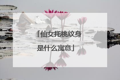 仙女托桃纹身是什么寓意