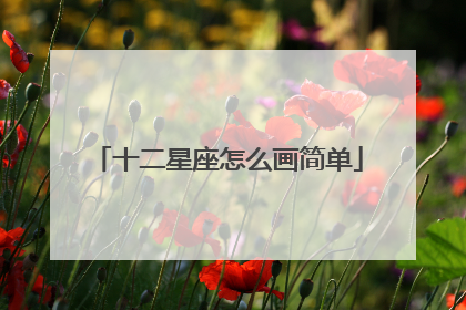 十二星座怎么画简单