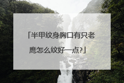 半甲纹身胸口有只老鹰怎么纹好一点?