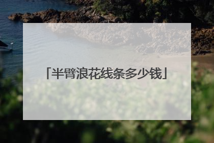 半臂浪花线条多少钱