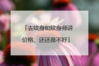 去纹身和纹身师讲价格、还还是不好
