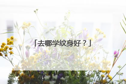 去哪学纹身好？