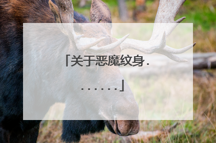 关于恶魔纹身.......