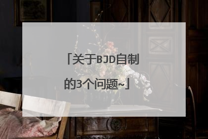 关于BJD自制的3个问题~