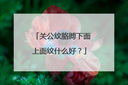 关公纹胳膊下面上面纹什么好？