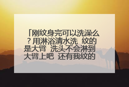 刚纹身完可以洗澡么？用淋浴清水洗 纹的是大臂 洗头不会淋到大臂上吧 还有我纹的是图腾么？有图
