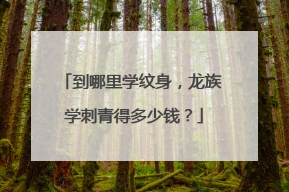 到哪里学纹身，龙族学刺青得多少钱？