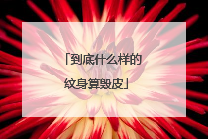 到底什么样的纹身算毁皮