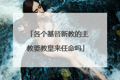 各个基督新教的主教要教皇来任命吗