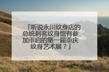 听说永川纹身店的总统刺客纹身馆有参加重启的第一届重庆纹身艺术展？