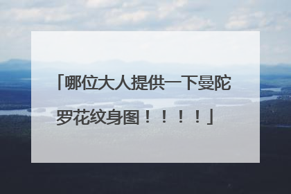 哪位大人提供一下曼陀罗花纹身图！！！！