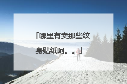 哪里有卖那些纹身贴纸阿。。