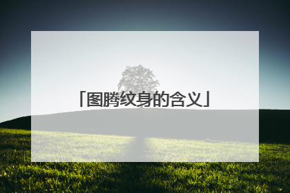 图腾纹身的含义