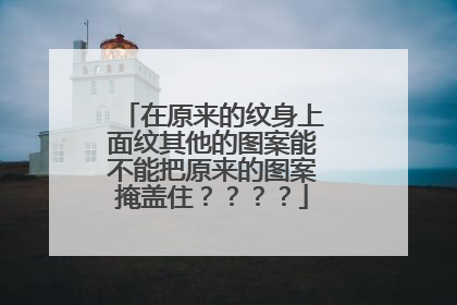 在原来的纹身上面纹其他的图案能不能把原来的图案掩盖住？？？？