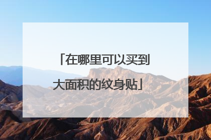 在哪里可以买到大面积的纹身贴