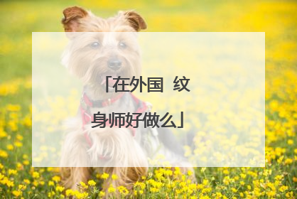 在外国 纹身师好做么