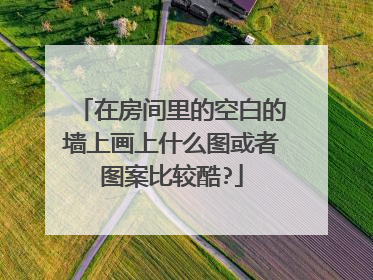 在房间里的空白的墙上画上什么图或者图案比较酷?