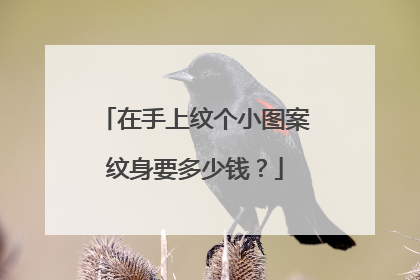在手上纹个小图案纹身要多少钱？