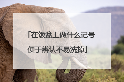 在饭盆上做什么记号便于辨认不易洗掉