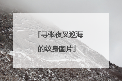 寻张夜叉巡海的纹身图片