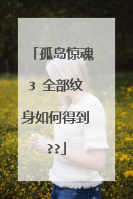 孤岛惊魂3 全部纹身如何得到??