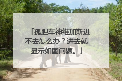 孤胆车神维加斯进不去怎么办?进去就显示如图问题。