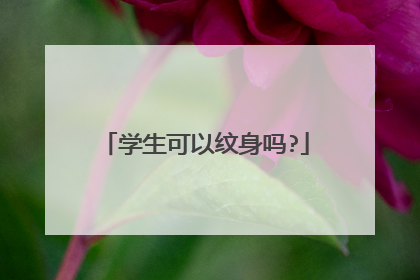 学生可以纹身吗?