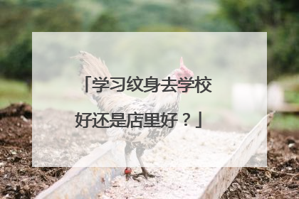 学习纹身去学校好还是店里好?