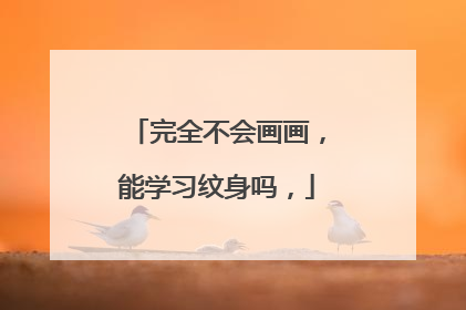 完全不会画画，能学习纹身吗，