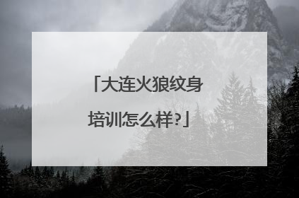 大连火狼纹身培训怎么样?
