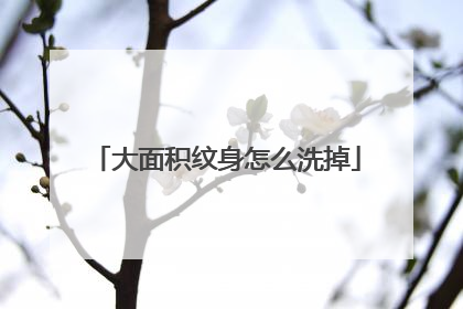 大面积纹身怎么洗掉