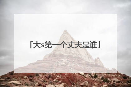 大s第一个丈夫是谁