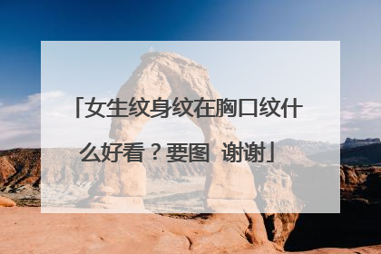 女生纹身纹在胸口纹什么好看？要图 谢谢