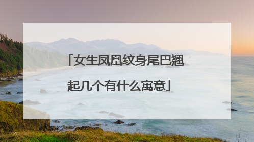 女生凤凰纹身尾巴翘起几个有什么寓意