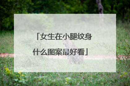 女生在小腿纹身什么图案最好看