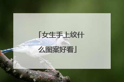 女生手上纹什么图案好看
