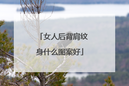 女人后背肩纹身什么图案好