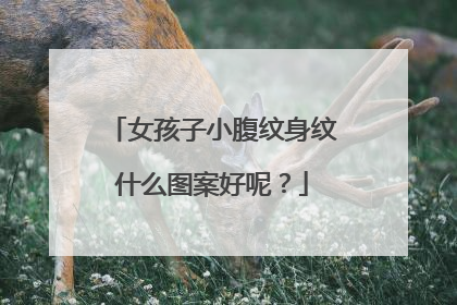 女孩子小腹纹身纹什么图案好呢？