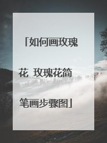 如何画玫瑰花 玫瑰花简笔画步骤图