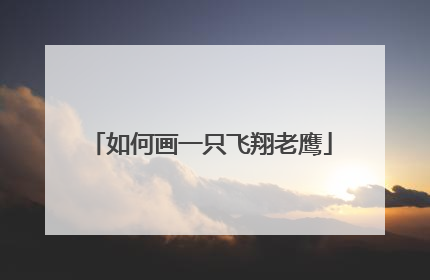 如何画一只飞翔老鹰