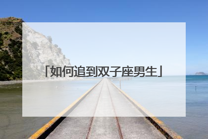 如何追到双子座男生