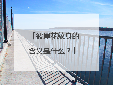 彼岸花纹身的含义是什么？