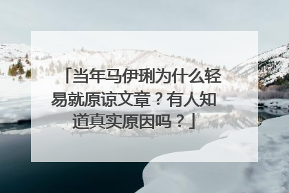 当年马伊琍为什么轻易就原谅文章？有人知道真实原因吗？