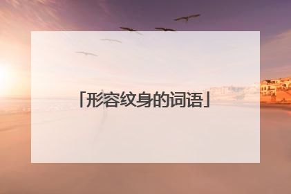 形容纹身的词语